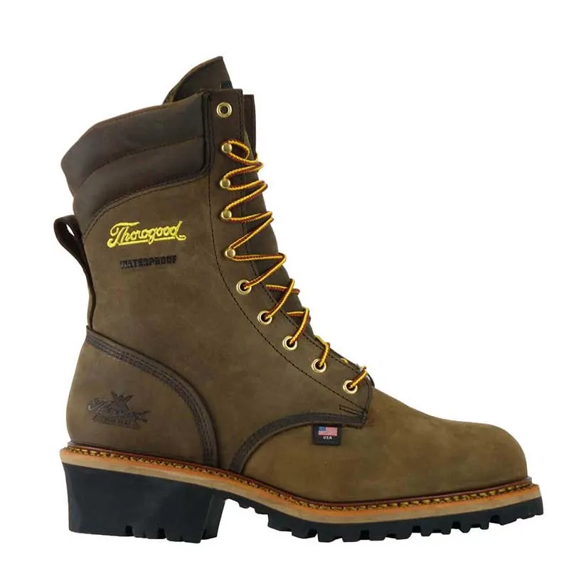 804-3555 - Thorogood Men's 9-Inch USA Logger Series Safety Toe Boots