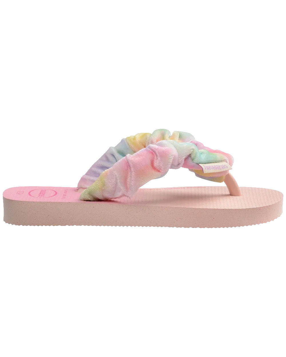 Girls Fluffy Flip Flops in Ballet Rose