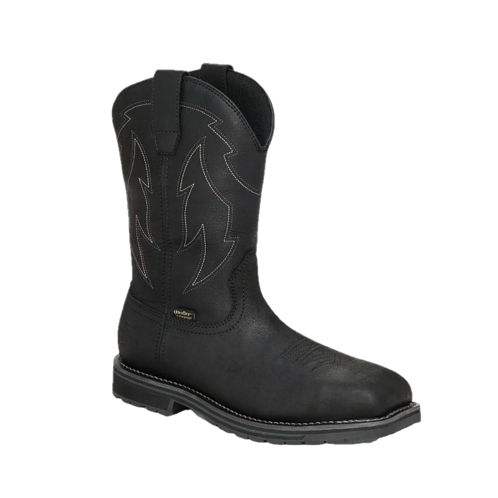 Irish Setter by Red Wing Men's 11" Kittson Black Leather Safety Toe Pull On Boots 83978