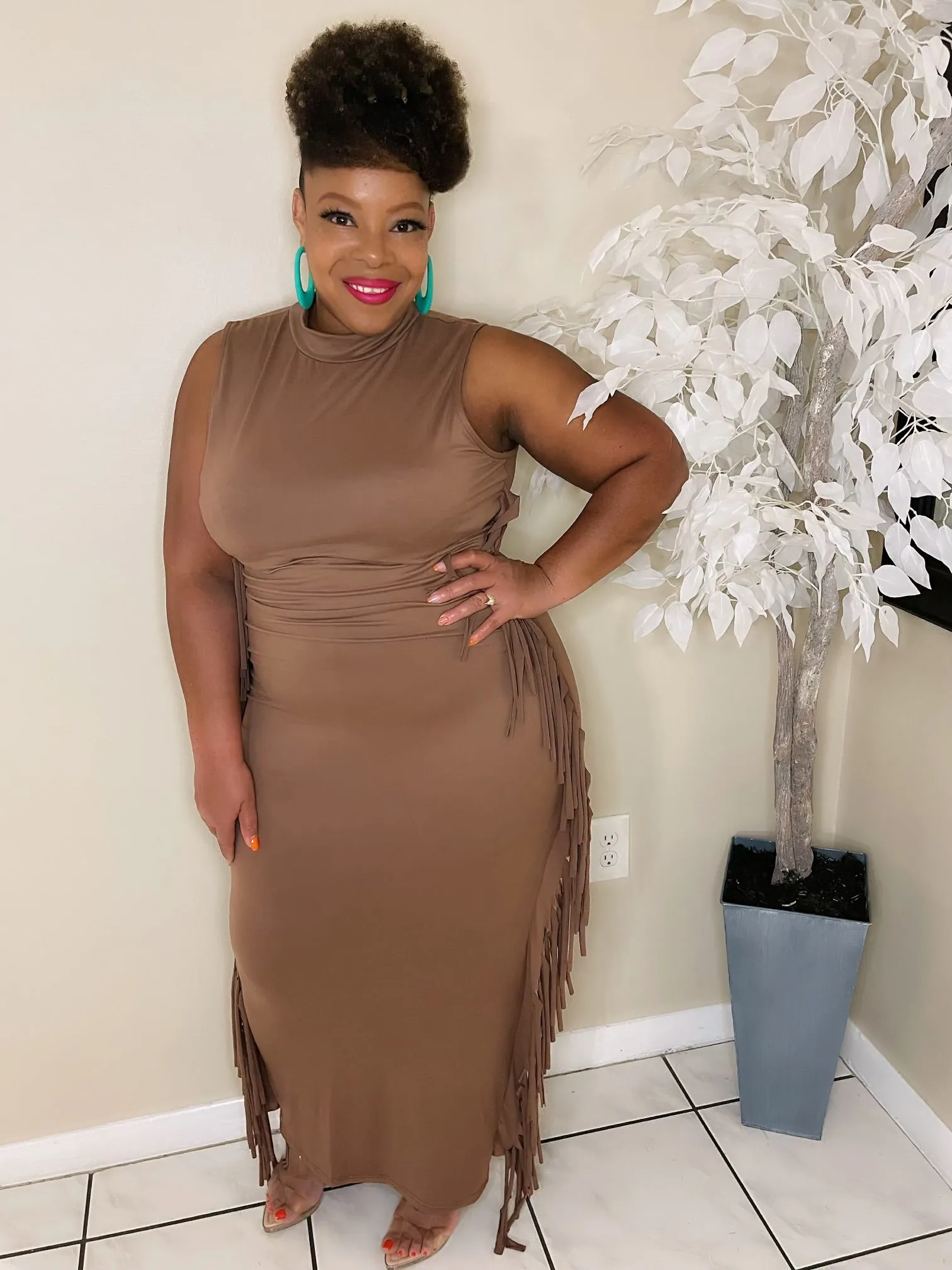 Latte Midi Dress