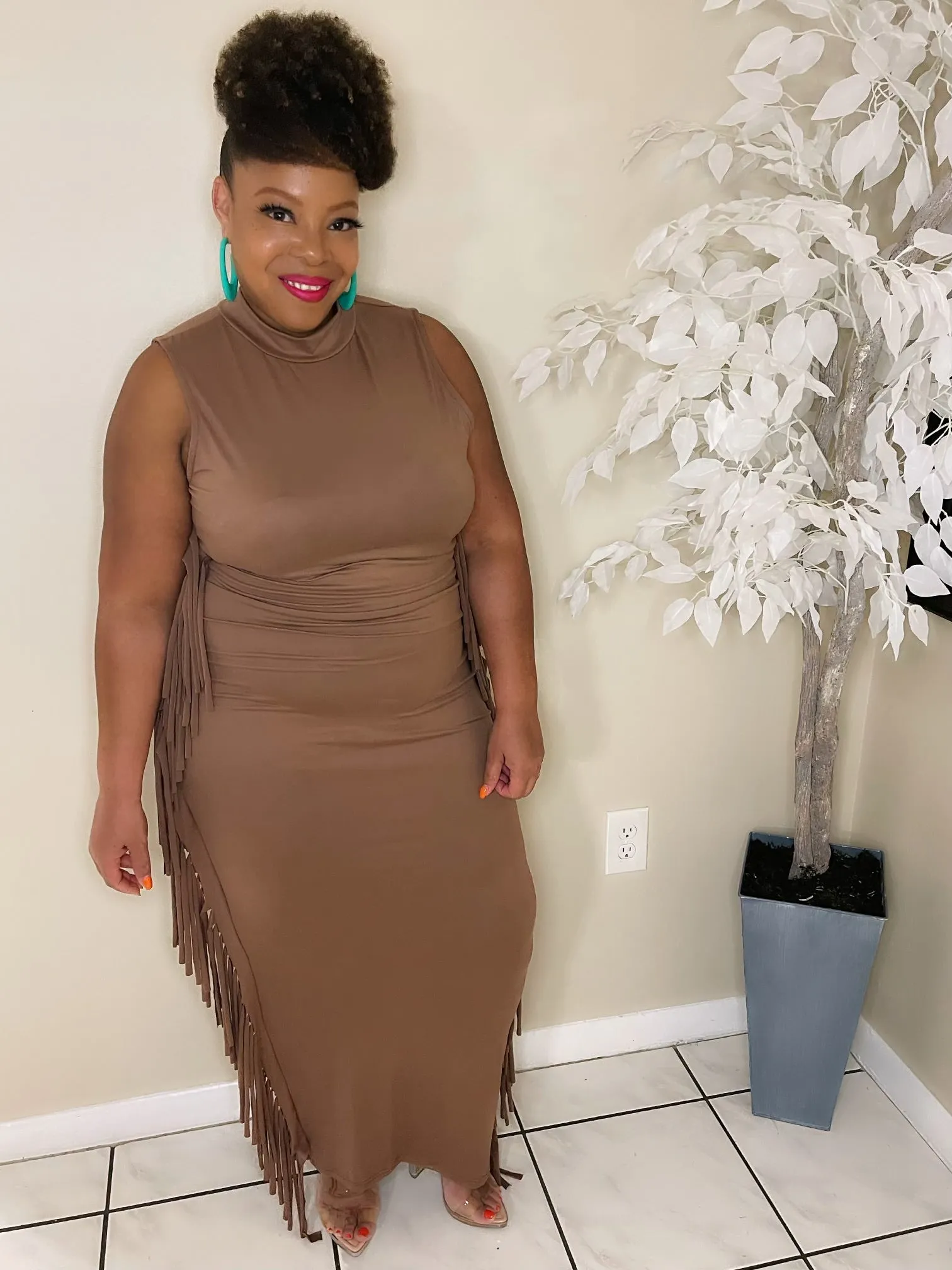 Latte Midi Dress