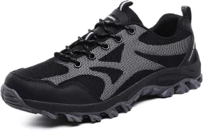 Mens Waterproof Outdoor Hiking Trekking Climbing Shoes Lightweight Breathable Trail Running Trainers