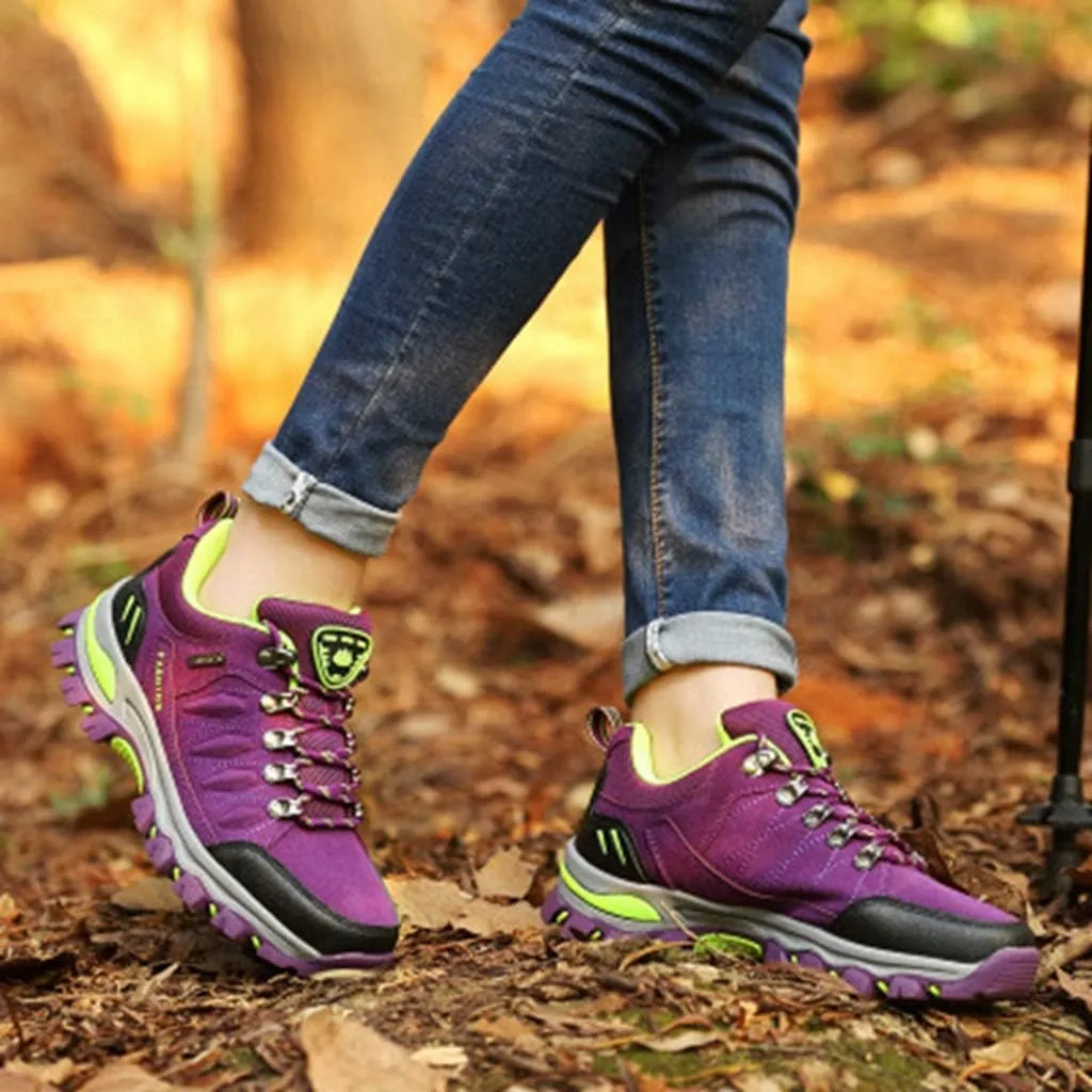 MIOKE Women's Waterproof Hiking Shoes Outdoor Running Trail Hiker Non-Slip Casual Climbing Backpacking Shoe