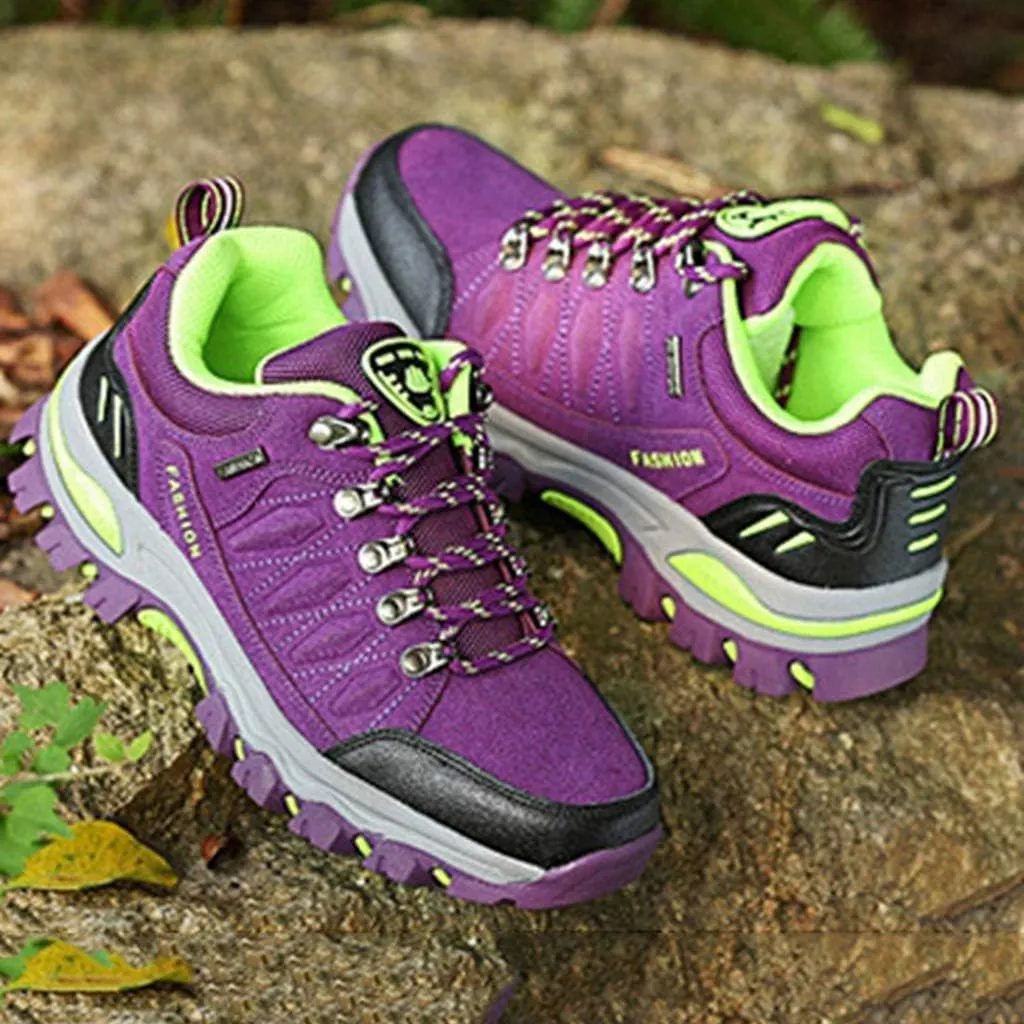 MIOKE Women's Waterproof Hiking Shoes Outdoor Running Trail Hiker Non-Slip Casual Climbing Backpacking Shoe