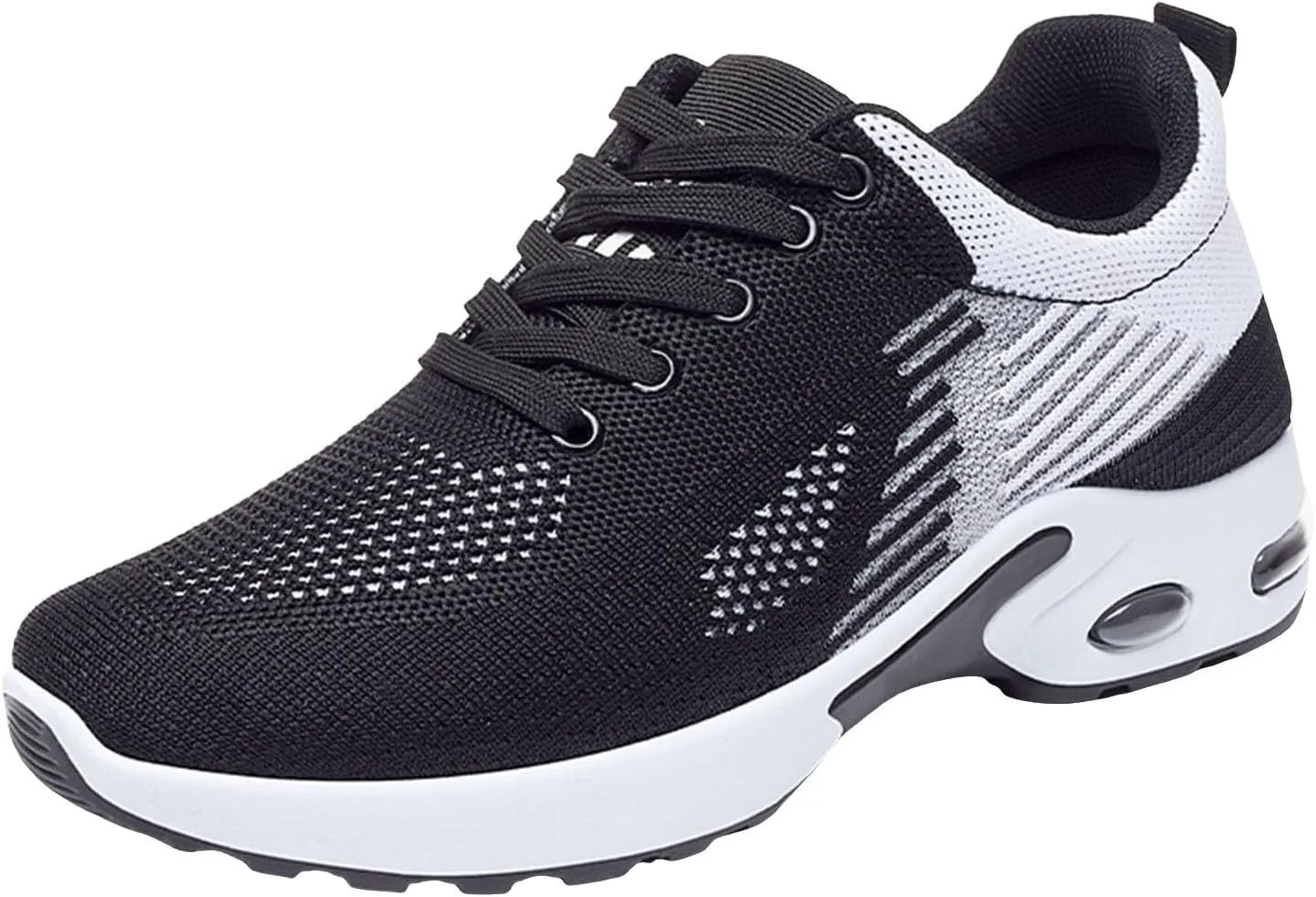 Running Sneakers for Women Lace Up Slip On Cushion Walking Shoes Lightweight Tennis Shoes Mesh Breathable Arch Support Non Slip Casual Shoe Athletic Comfortable Sneaker for Gym Travel Daily Wear