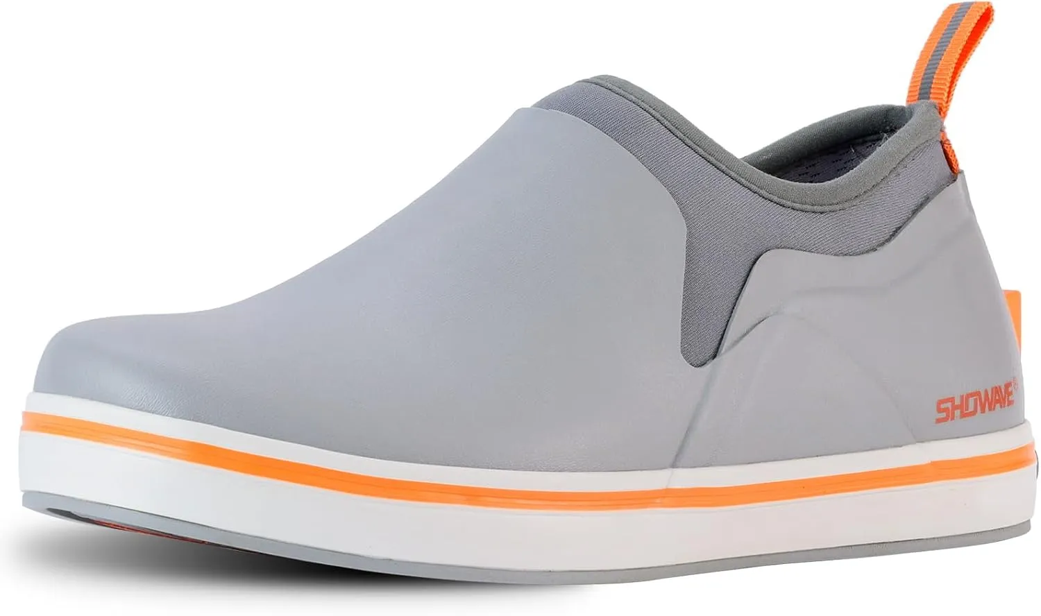 Showave Deck Shoes for Women Waterproof Garden Shoes Slip-on Rain Shoes Breathable Ruber Mud Shoes for Outdoor Fishing Walking Gardening Walking