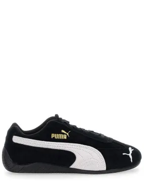 'Speedcat' Black Sneakers With Logo Print On The Side And Logo Lettering On The Side In Leather Unisex