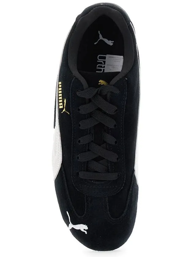 'Speedcat' Black Sneakers With Logo Print On The Side And Logo Lettering On The Side In Leather Unisex