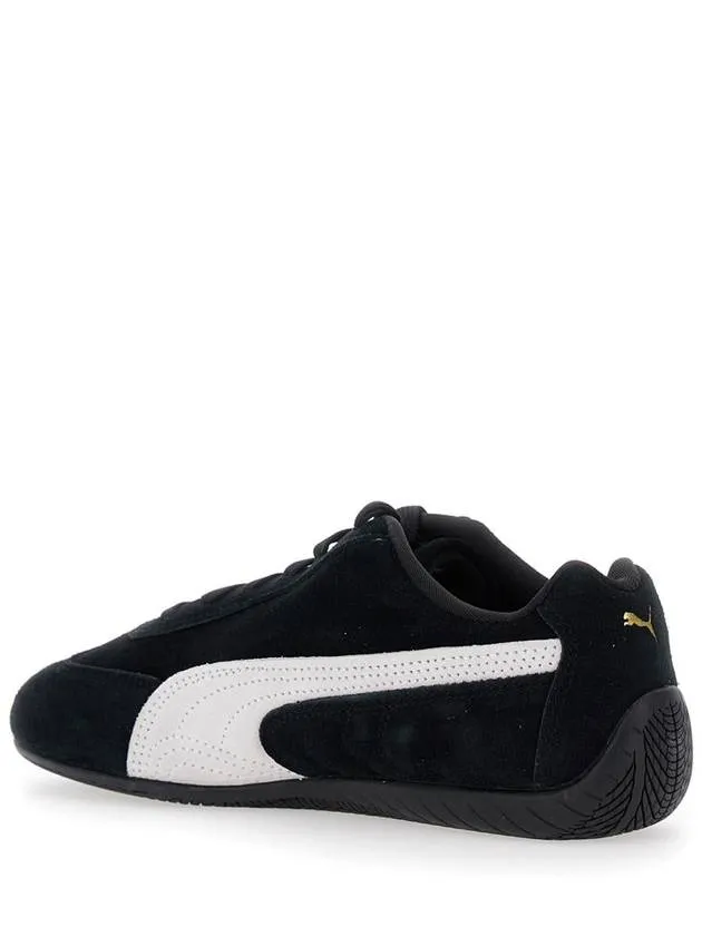 'Speedcat' Black Sneakers With Logo Print On The Side And Logo Lettering On The Side In Leather Unisex