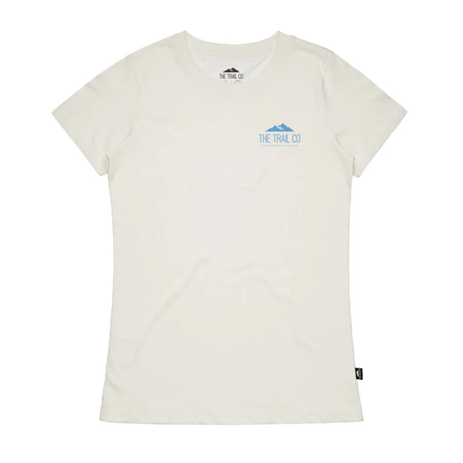 The Trail Co. Casual Tee | Mountains Calling Natural | Womens