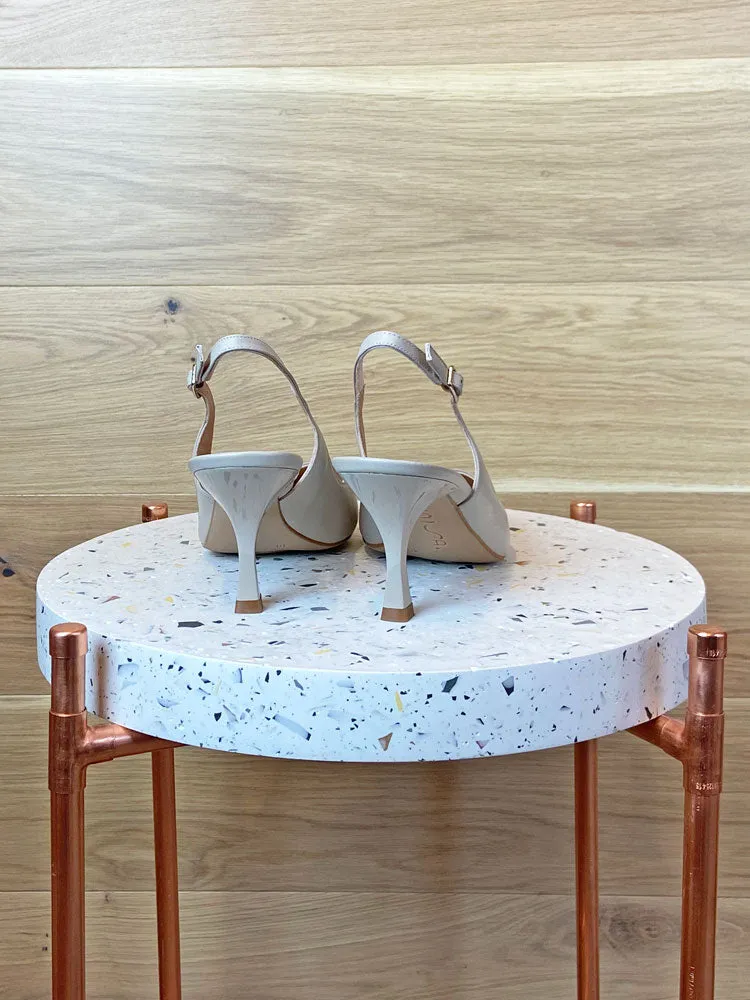 Unisa Karde Slingback Heels Ecru