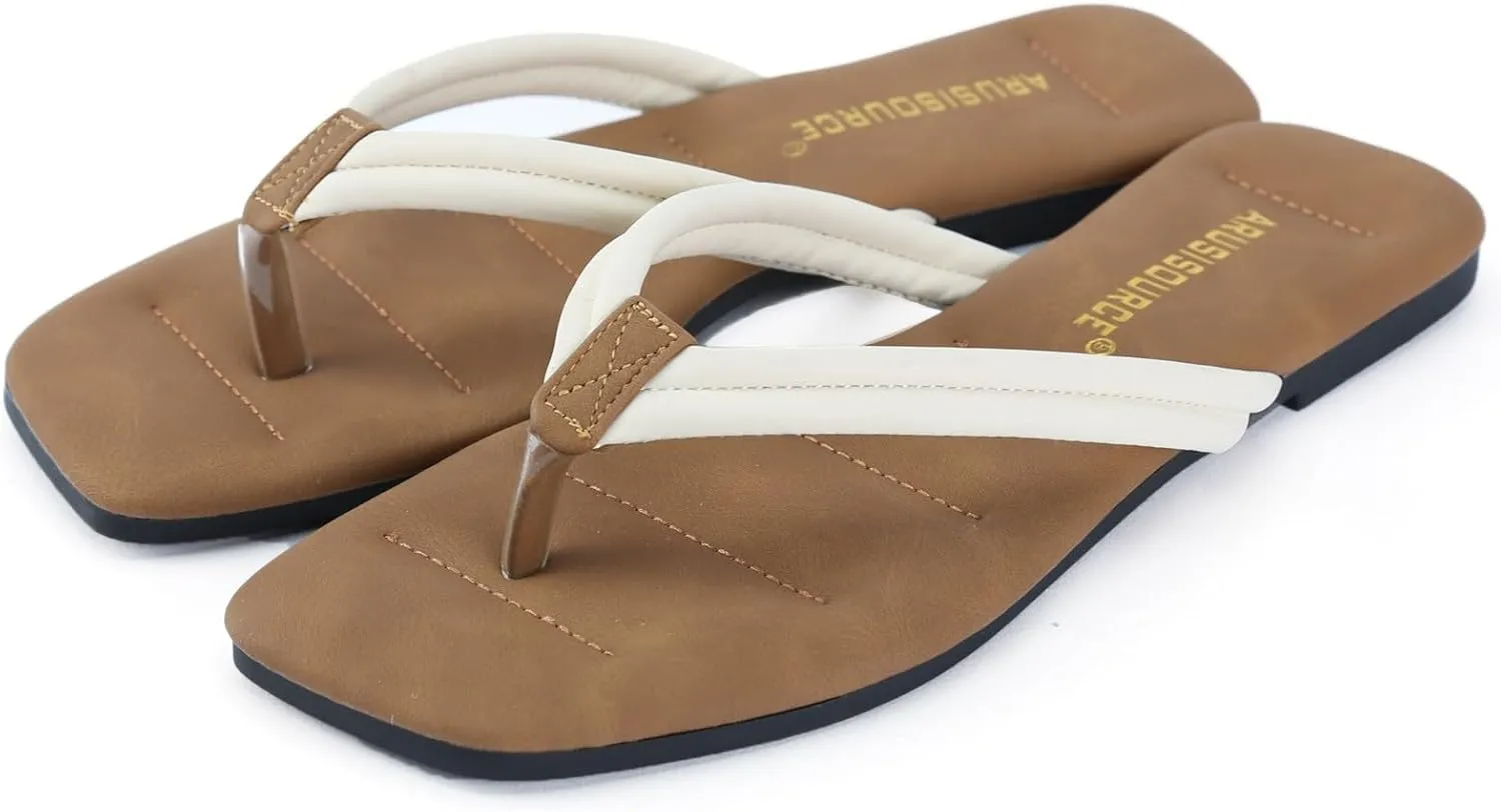 Women Shoes Soft Soled Flip Flops Fashionable Flip Flops Beach Sandals Slide Sandals for Women Wide Width