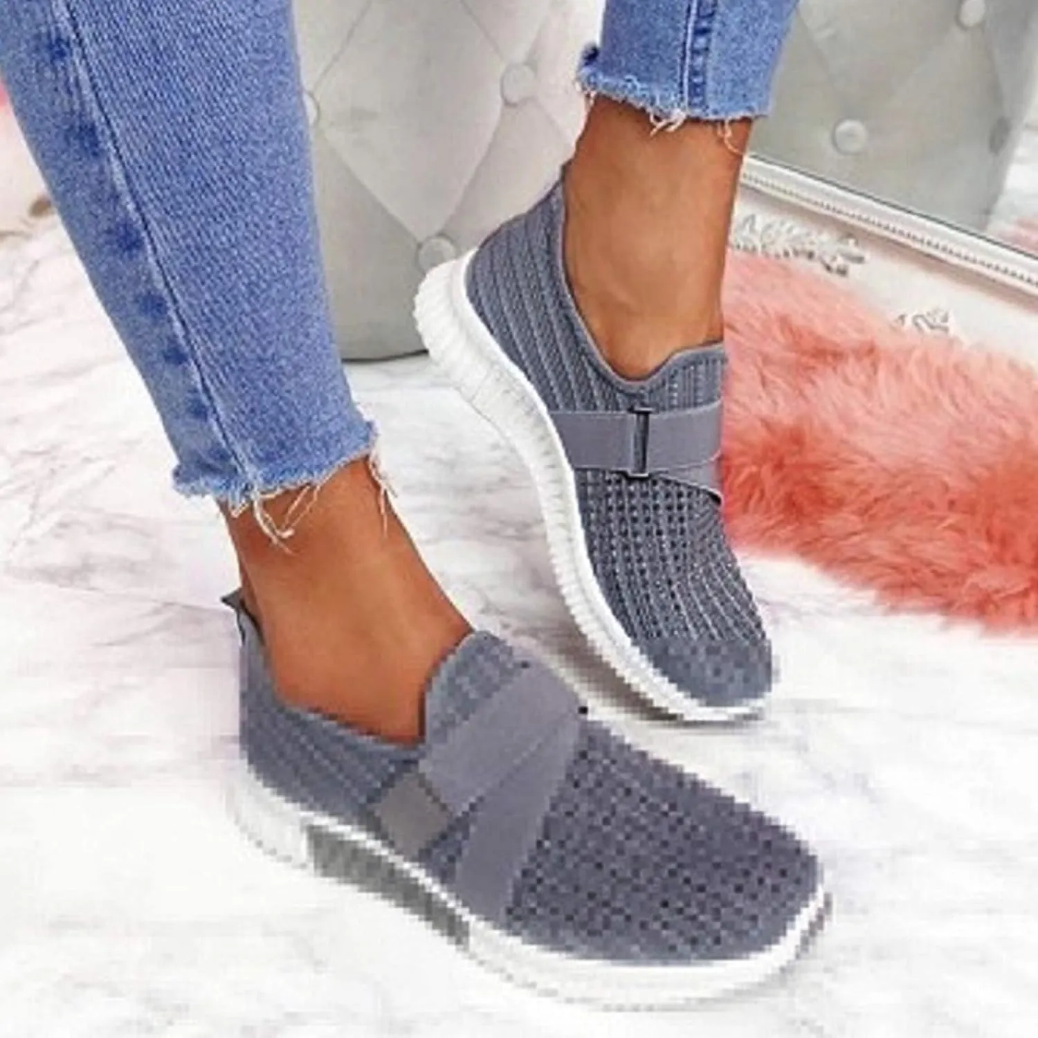 Women's Fashion Sneaker Non Slip Breathable Lightweight Comfortable Lace Up Shoes Running for Men Loafers Womens Shoes Womens Retro Sneakers