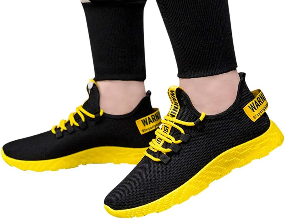 Women's Fashion Sneaker Non Slip Breathable Lightweight Comfortable Lace Up Womens Casual Tennis Shoes Womens Black Loafer Womens Running Sneakers