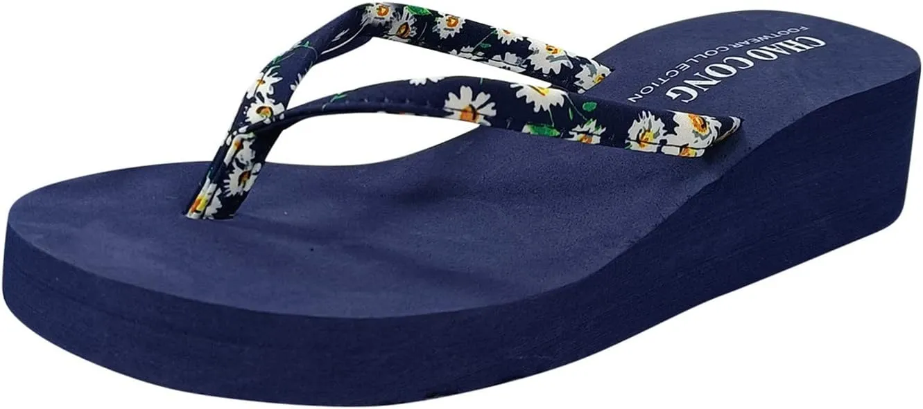 Women's Flip Flops Bohemian Beach Ladies Causal Flops Sandals For Women Slippers Shoes Slippers Flip Wedges Women's