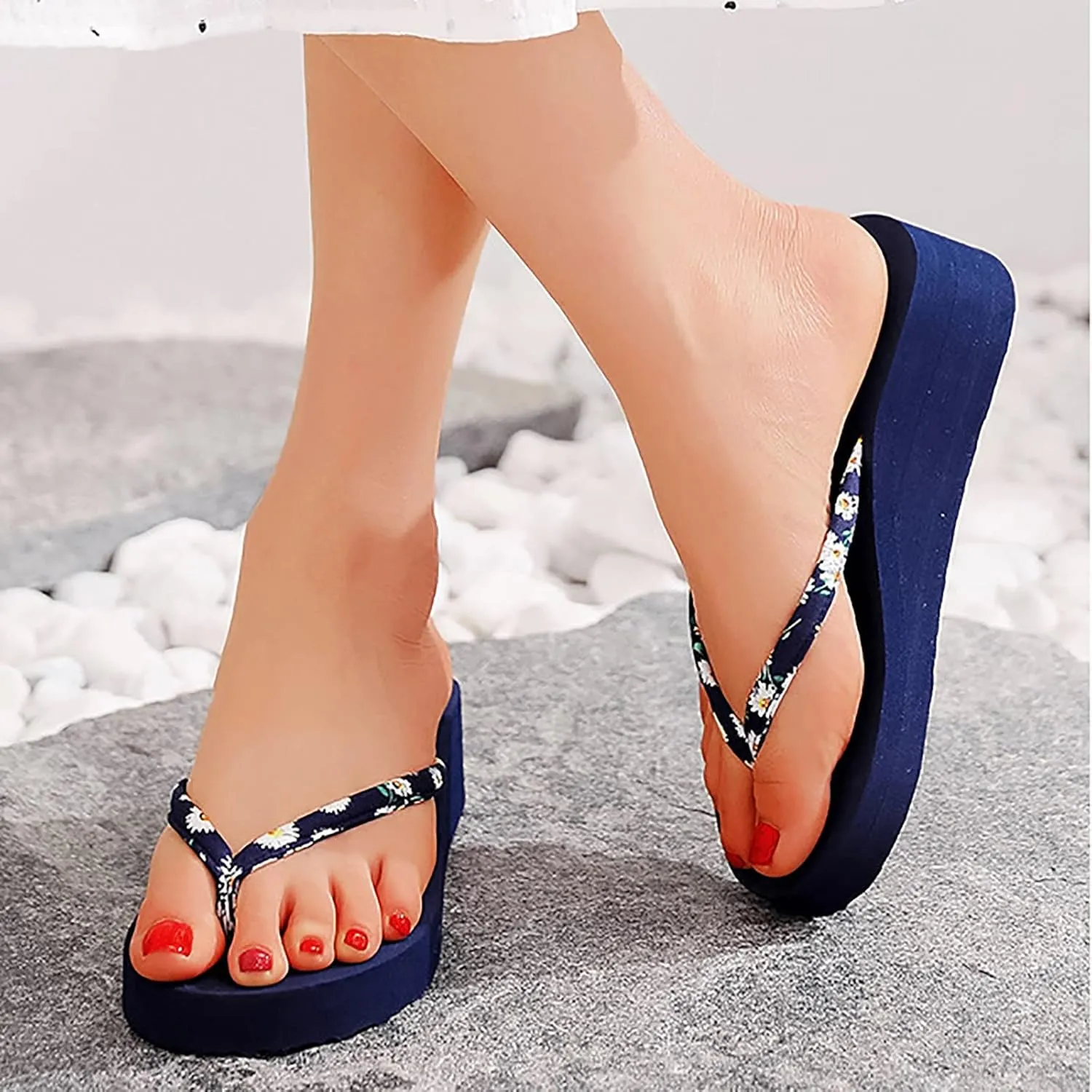 Women's Flip Flops Bohemian Beach Ladies Causal Flops Sandals For Women Slippers Shoes Slippers Flip Wedges Women's