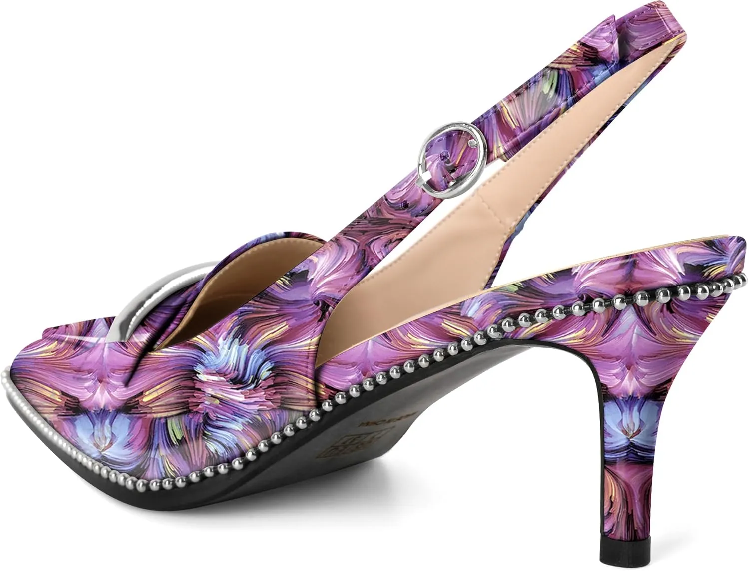 YODEKS Women's Slingback Heels Pointed Toe Low Heel 2.5" Loafers Shoes Size 5-13